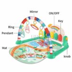 تشک بازی موزیکال کودک هوانگر Huanger طرح رنگین کمان کد HE0652 مامزنینی