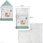 ست خواب نوزاد برند مامز کیوتی مدل 4 تکه طرح روباه و جنگل مامزنینی