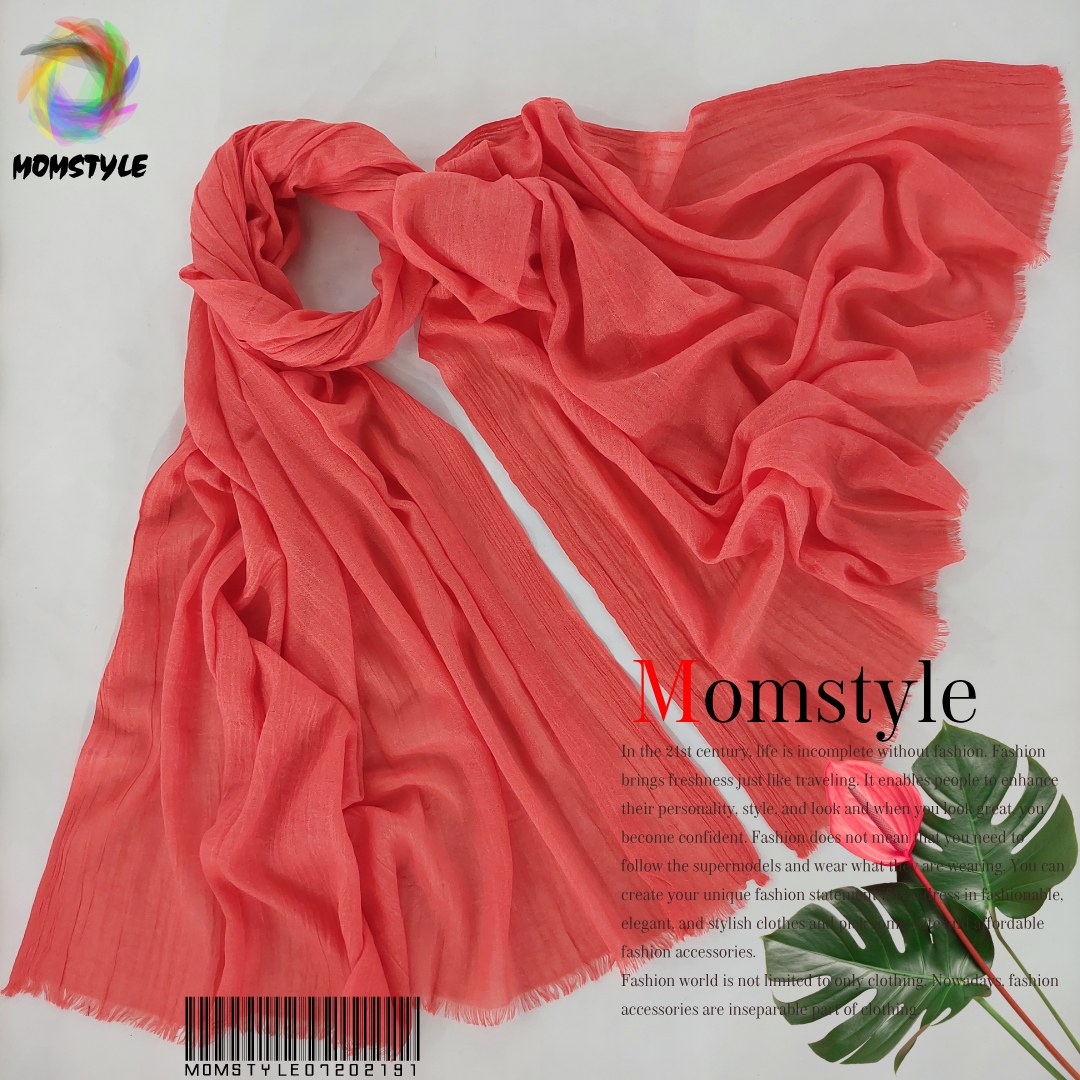 شال ساده وارداتی  رنگبندی چهارفصل مام استایل