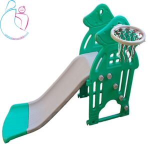 سرسره کودک طرح ماشروم رنگ سبزآبی مامزنینی