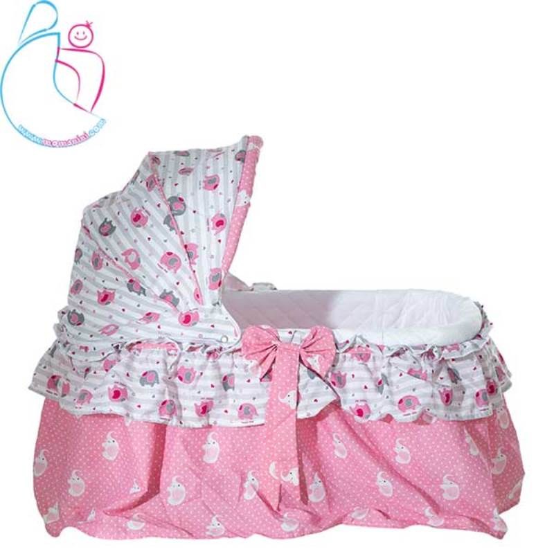 تخت و گهواره نوزاد آرتمن بی بی رنگ کرم گلدار  مامزنینی