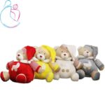 عروسک زنگوله ای کودک مدل خرس تدی (teddy bear)مامزنینی