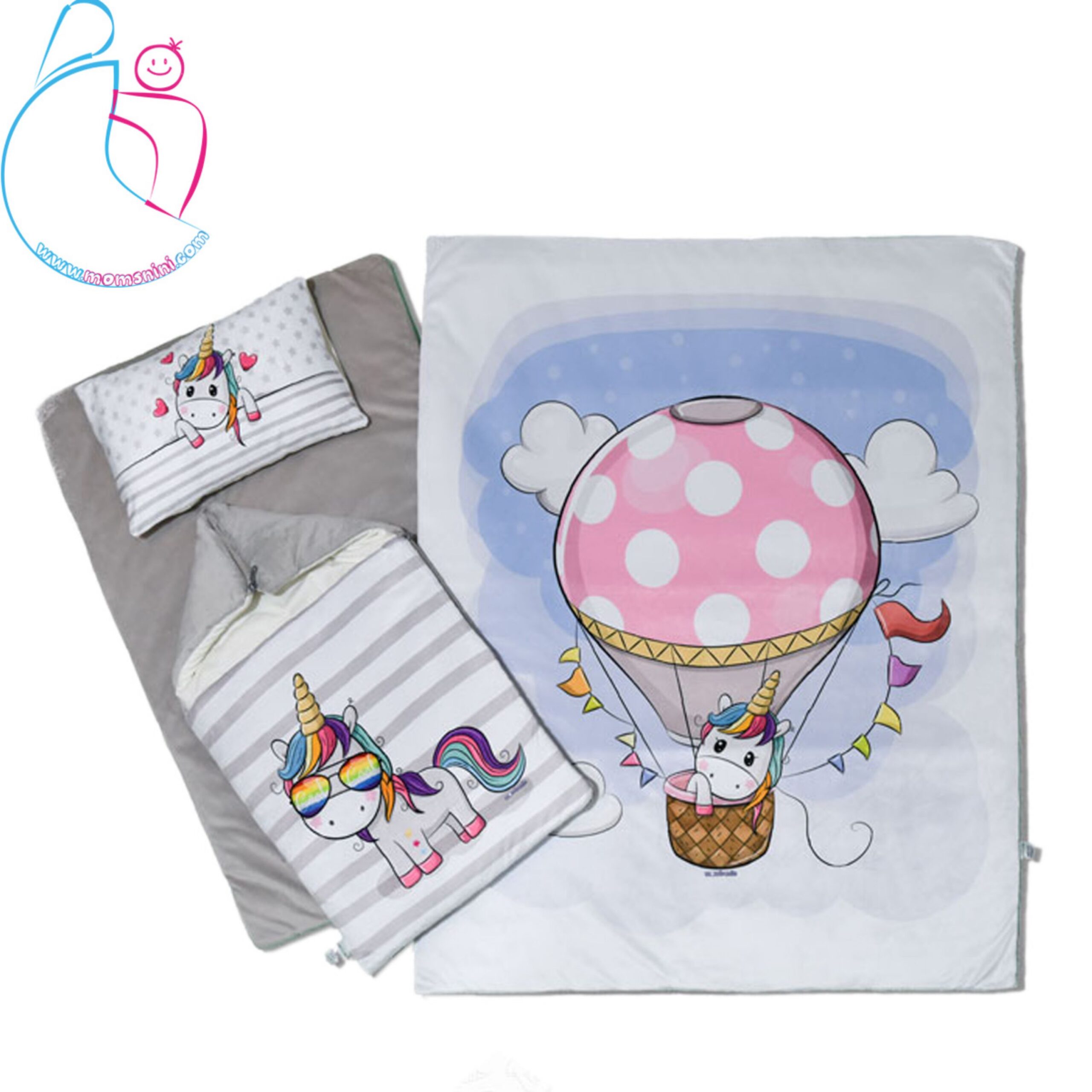 سرویس خواب 4 تکه کودک مدل اسب تک شاخ