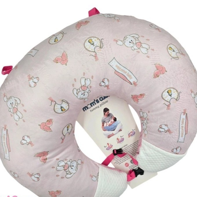 بالشت شیردهی یو U نوزاد برند مامز کیوتی طرح خرگوش و بند رخت مامزنینی