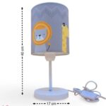 سرویس لوستر،آباژور،ساعت و جای دستمال نوزاد برند مامز کیوتی مدل 4 تکه طرح گاردن مامزنینی