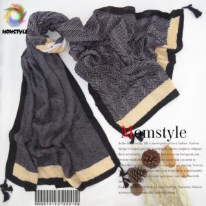 شال تک طرح زیگزاگ چهار فصل مدلینا مام استایل