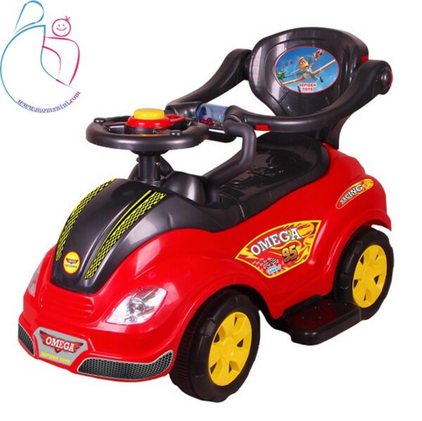 ماشین بازی سواری مدل امگا سپیده تویز رنگ قرمز مامزنینی