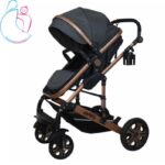 کالسکه اسپرینگ مدل اسپیدا  بدنه برنز رنگ دودی مامزنینی