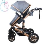 کالسکه اسپرینگ مدل اسپیدا  بدنه برنز رنگ دودی مامزنینی