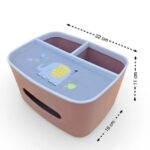 سرویس لوستر،آباژور،ساعت و جای دستمال نوزاد برند مامز کیوتی مدل 4 تکه طرح گاردن مامزنینی