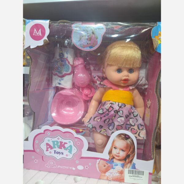 عروسک ارکا مدل بیبی بورن نوزاد موزیکال مامزنینی