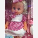 عروسک بی بی بورن با لوازم و ظرف غذا مامزنینی