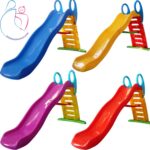 سرسره حفاظدار 6 پله موج رنگ صورتی مامزنینی