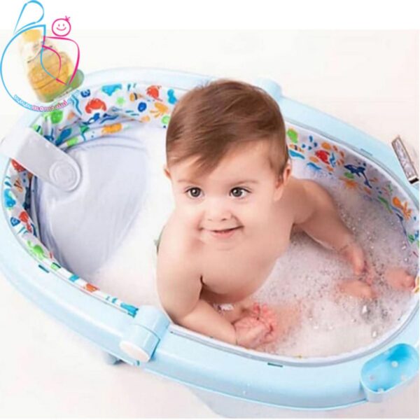 وان حمام تاشو نوزاد برند سوآندا رنگ آبی مامزنینی