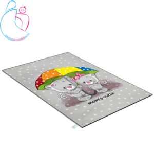 فرش فانتزی اتاق کودک مامزکیوتی اتاق کودک طرح گربه چتری