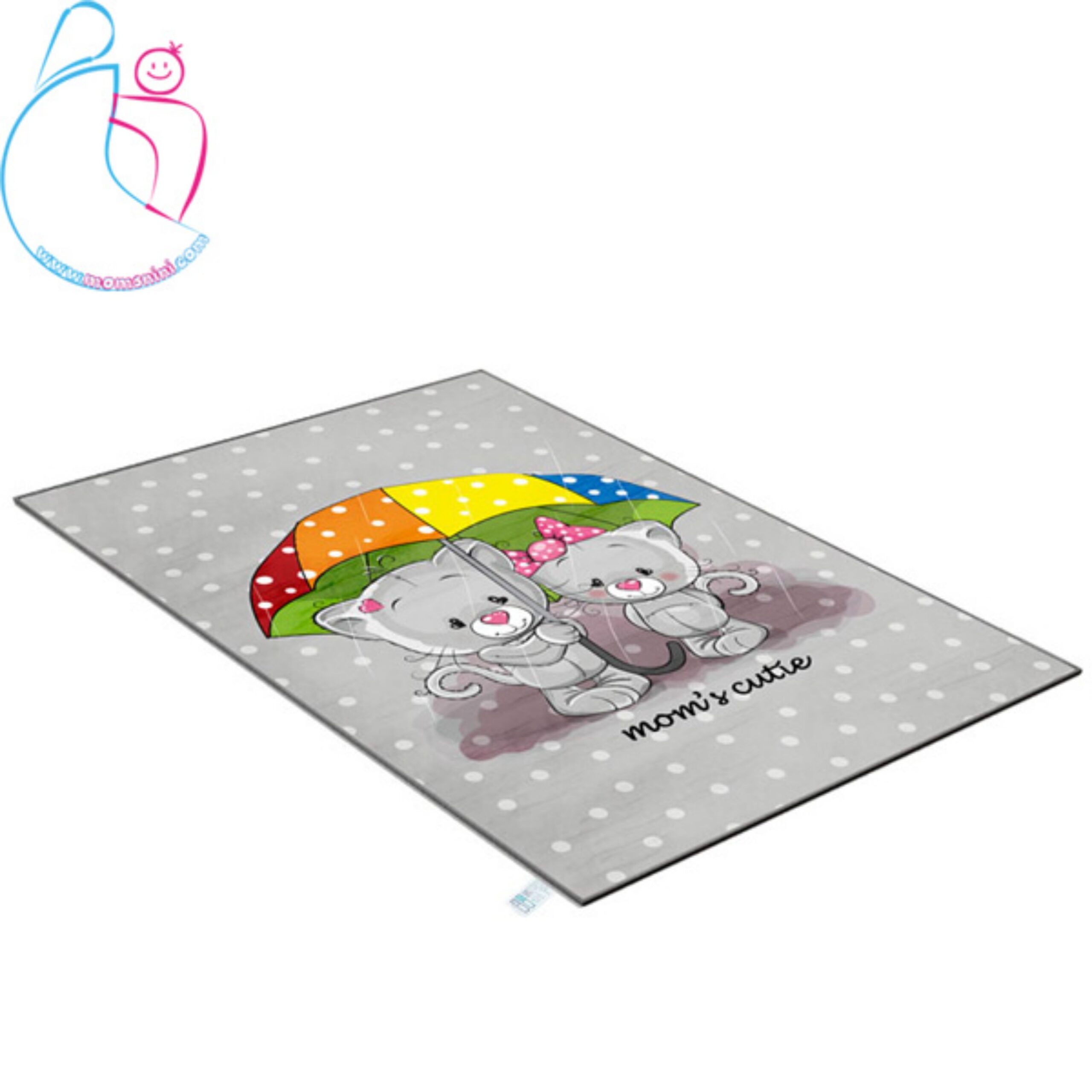 فرش فانتزی اتاق کودک مامزکیوتی اتاق کودک طرح گربه چتری