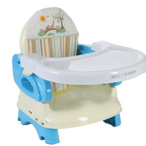 صندلی غذاخوری تاشو کودک طرح سامر رنگ آبی مامز نینی