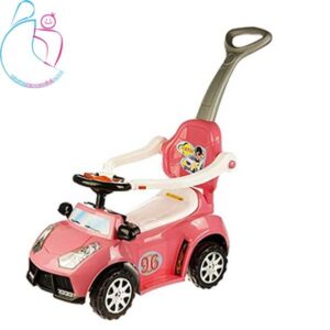 ماشین بازی سواری ارابه مدل Matis رنگ صورتی مامزنینی