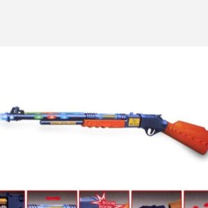 تفنگ خارجی باطری خور صدادار چراغدار مدل ak818