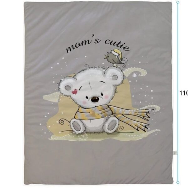 ست خواب نوزاد برند مامز کیوتی مدل 4 تکه طرح کوالا رنگ طوسی مامزنینی