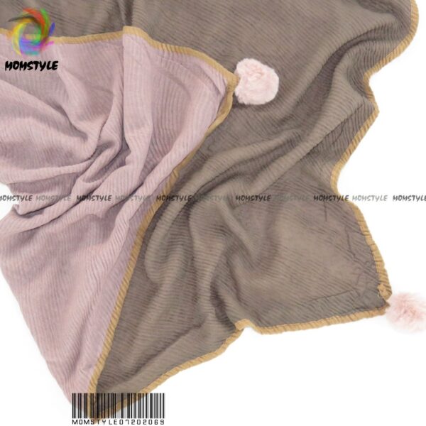 شال پلیسه دولایه two face کالکشن پاییزه مام استایل