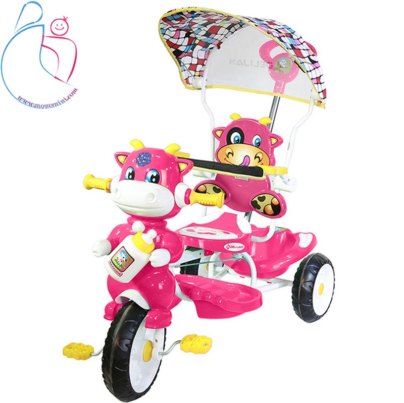 سه چرخه دلیجان مدل ماتادور  رنگ صورتی مامزنینی