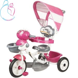 سه چرخه کودک بیبی لند رنگ صورتی مامزنینی