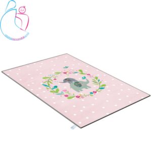 فرش فانتزی اتاق کودک مامزکیوتی اتاق کودک طرح فیل و گل نانو