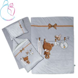 سرویس خواب 4 تکه کودک مدل خرس بندرختی طوسی