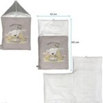 ست خواب نوزاد برند مامز کیوتی مدل 4 تکه طرح کوالا رنگ طوسی مامزنینی