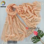 شال پلیسه چینی نخی  چهارفصل مام استایل
