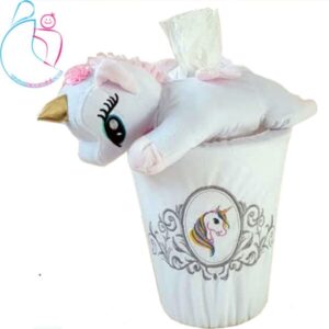 ست سطل و جادستمال اتاق کودک مدل اسب تک شاخ | آرامیس