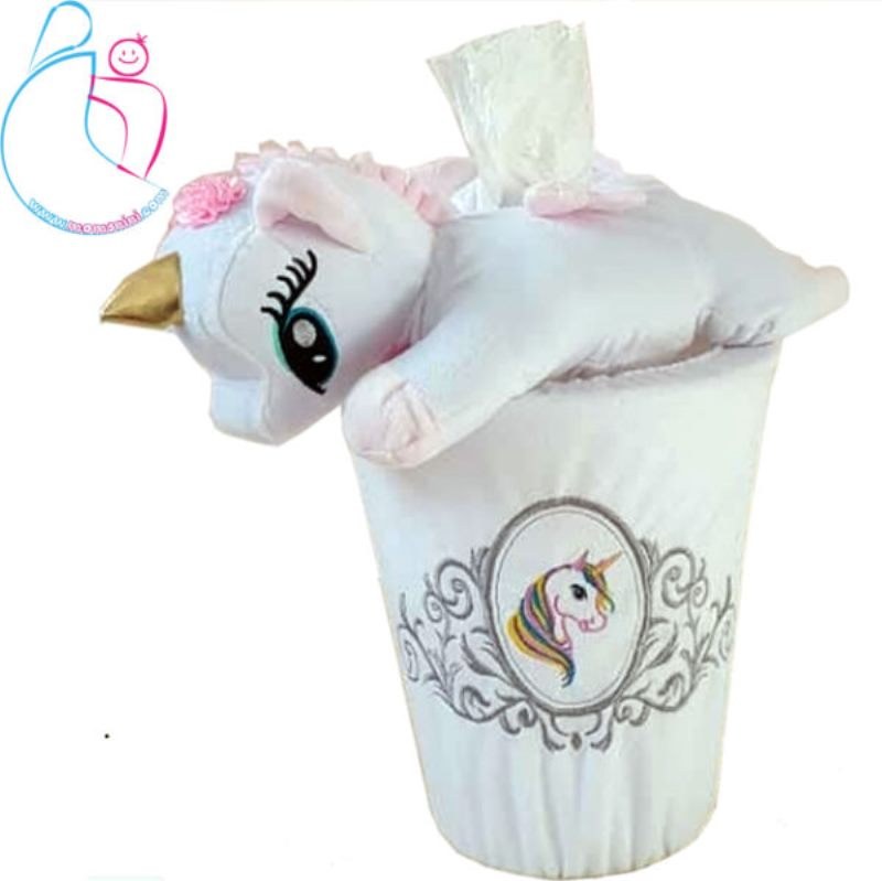 ست سطل و جادستمال اتاق کودک مدل اسب تک شاخ | آرامیس