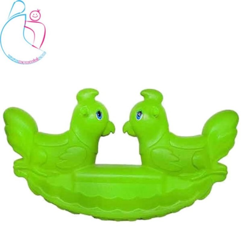 الاکلنگ کودک دو نفره مدل جوجه رنگ سبز مامزنینی