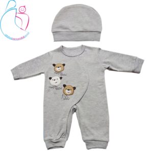 ست سرهمی و کلاه نوزادی