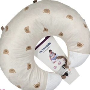 بالشت شیردهی یو U نوزاد برند مامز کیوتی طرح خرس تدی(baby bear)مامزنینی