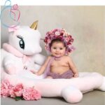 تشک حفاظ دار 3 تکه مدل اسب تک شاخ مامزنینی