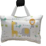 ست مسافرتی کیفی نوزاد برند مامز کیوتی مدل 3 تکه طرح گاردن فیل و زرافه مامزنینی