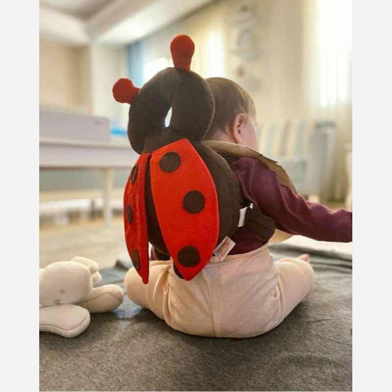 محافظ  سر نوزاد و کودک طرح کفشدوزک مامزنینی