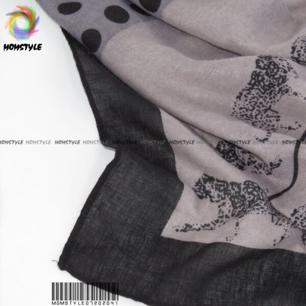 شال وارداتی طرح پلنگی مام استایل