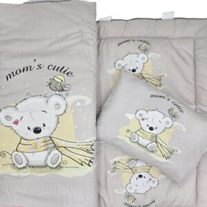 ست مسافرتی کیفی نوزاد برند مامز کیوتی مدل 3 تکه طرح کوآلا مامزنینی