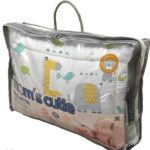 ست مسافرتی کیفی نوزاد برند مامز کیوتی مدل 3 تکه طرح گاردن فیل و زرافه مامزنینی