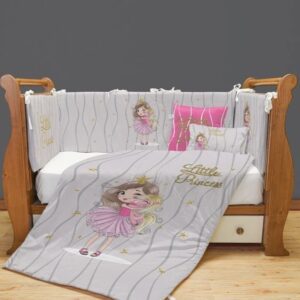 سرویس روتختی نوزاد برند مامز کیوتی 7 تکه طرح پرنسس اسب تک شاخ مامزنینی