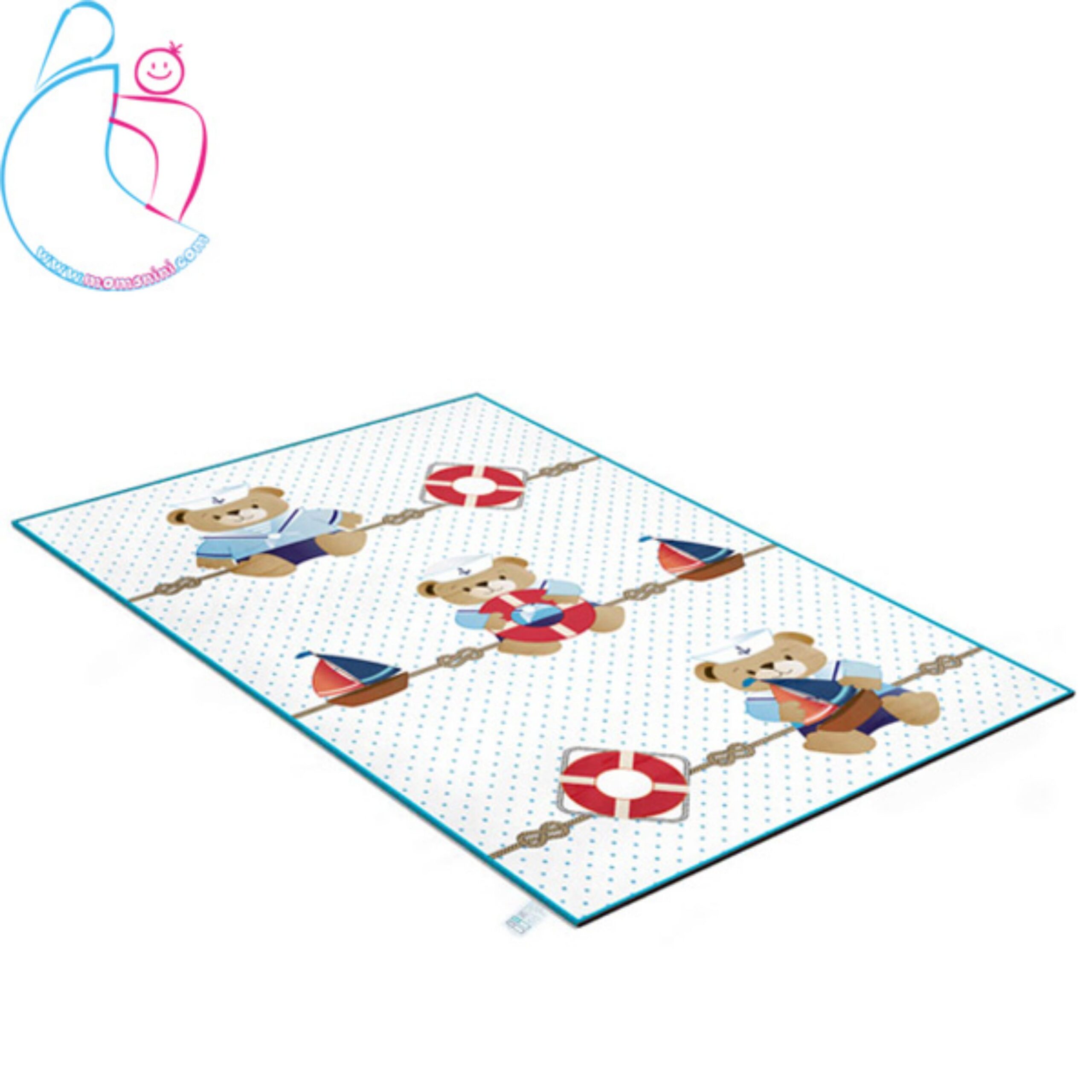 فرش فانتزی اتاق کودک مامزکیوتی طرح خرس ملوان