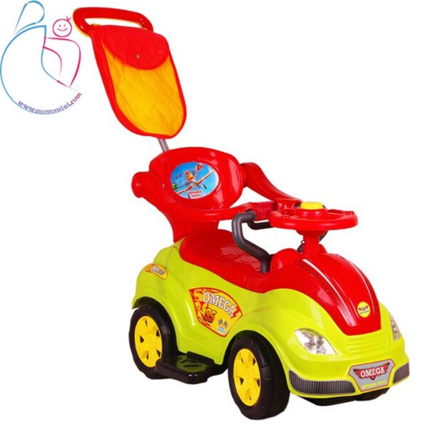ماشین بازی سواری مدل امگا سپیده تویز رنگ قرمز مامزنینی