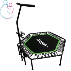 ترامپولین شش ضلعی دسته دار تاشو قطر 120 مامز نینی